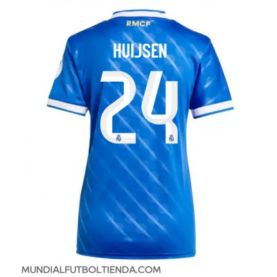 Camiseta Real Madrid Dean Huijsen #24 Tercera Equipación Replica 2025-26 para mujer mangas cortas Camiseta Real Madrid Dean Huijsen #24 Tercera Equipación Replica 2025-26 para mujer mangas cortas